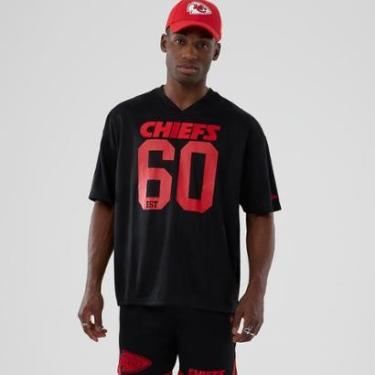 Imagem de CAMISETA NEW ERA OVERSIZE KANSAS CITY CHIEFS NFL PRETO-Masculino
