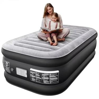 Imagem de Xsleep Colchão de ar com alça vertical preto cinza Twin V1