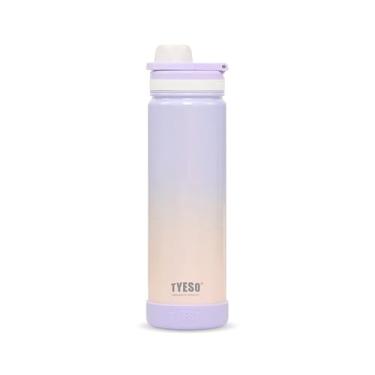 Imagem de TYESO - Copo Térmico 750ml Inox Garrafa com Cores Gradientes - Garrafa Térmica Adequada para Bebidas como Agua, Chá Gelado, Café e Granizados(Roxo Rosa)