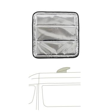 Imagem de VanEssential Capa de ventilação de teto blackout com isolamento magnético projetada para (ventilador MaxxAir/Fantastic) 42 cm x 42 cm - refletivo | Preto