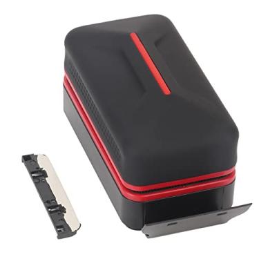 Imagem de QANYEGN Limpador de vidro magnético de aquário, ferramenta de limpeza de ímã de algas de tanque de peixes, escova magnética de aquário flutuante com raspador destacável para aquári (L, Suitable for