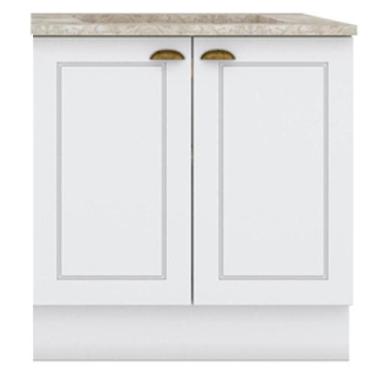 Imagem de Balcao Com Tampo Para Cooktop 2p 80 Cm Americana Branco Calcare Henn B