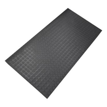 Imagem de Piso Borracha Moeda Anti Derrapante 75cm X 1,30m Largura Emborrachado 