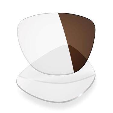 Imagem de Mryok Lentes de reposição UV400 para óculos de sol Oakley Frogskins Range XL Asian Fit OO9503A, HD Polarized, proteção UV, resistente a impactos e ajuste perfeito - marrom fotocromático anti luz azul