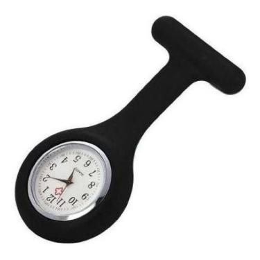 Imagem de Relógio Lapela De Bolso Enfermagem - Broche,  Preto