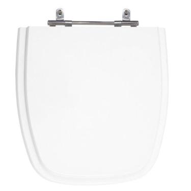 Imagem de Assento Sanitário Versato/Fit Branco Tampa para Vaso Celite em Madeira
