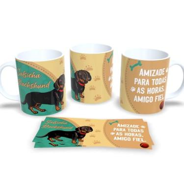 Imagem de Caneca Xícara Cachorro Café Chá Amante de Pets (Salsicha Dachshund)