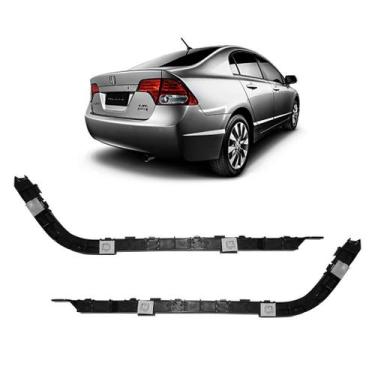 Imagem de Par Guia de para-choque traseiro Honda New Civic 2008/2012 - Engekar