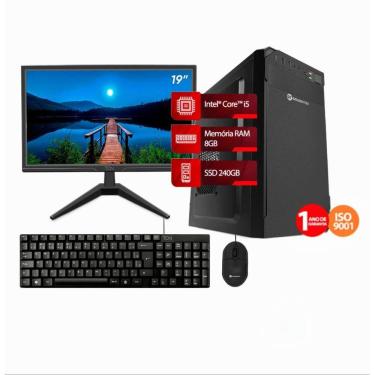 Imagem de Computador Completo Core i5 8GB Ram 240GB SSD Monitor 19"