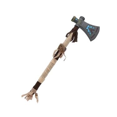 Imagem de Nicky Bigs Novelties Tomahawk adulto nativo americano - Machado de machado tribal de cosplay falso - acessório de fantasia de plástico para Halloween, 43 cm de comprimento, multicolorido,