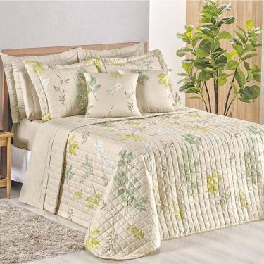 Imagem de Cobre Leito Queen Top Line Estampado 180 Fios 3 Peças - Natives