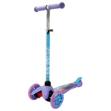 Imagem de Patinete Frozen com LED 3 Rodas Suporte até 45kg Altura Regulável 2+ BBR Toys