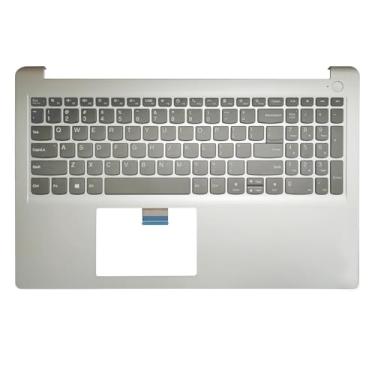 Imagem de wzqrps Substituição para Lenovo IdeaPad 1 15IAU7 15ALC7 15IJL7 capa superior para laptop apoio para as mãos teclado sem retroiluminação peça 5CB1H92084 AP2DG000300 prata