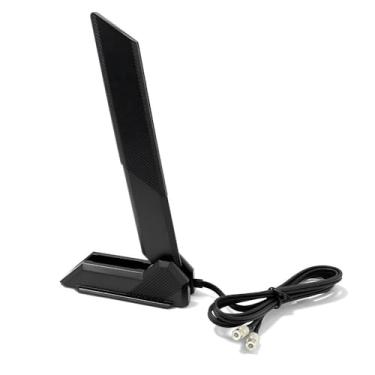 Imagem de Jintai Substituição Wi-Fi 7 an.Tenna para placas-mãe MSI B850 B850M B860 B860M X870 X870E Z790 Z890 B760 B850, base magnética 9dBi Tri-Band 2,4/5/6GHz an.Tenna, fácil encaixe para jogos e streaming
