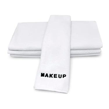 Imagem de Panos removedores de maquiagem de microfibra ultramacia Crafty Cloth | Pano de borracha de maquiagem higiênico | Panos de rosto de microfibra | Pacote com 4 toalhas de rosto 30 x 30 cm para suavidade