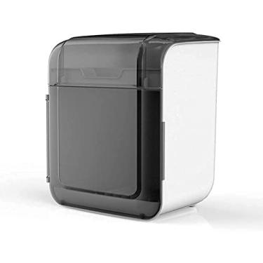 Imagem de BSNANCA Escorredor de louça, escorredor de pratos de plástico duplo com tampa, prateleira de cozinha, talheres, caixa de armazenamento de talheres, escorredor de pratos