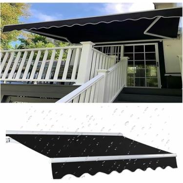 Imagem de Substituição de tecido de toldo para toldo retrátil - Cobertura de janela de deck para exterior para poliéster comercial e residencial.