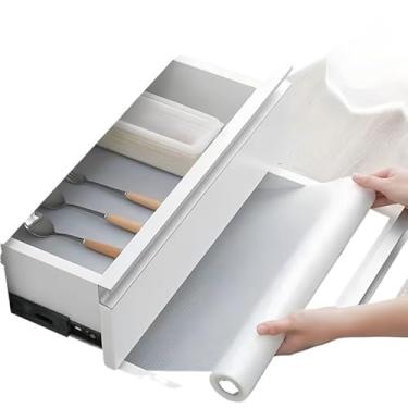 Imagem de Forro PVC Antiderrapante para Armário de Cozinha, Gavetas, Armários, Geladeira e Guarda-Roupas - Tapete Protetor Transparente 0,6 * 3 Metros(Tapete protetor)