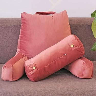 Imagem de Almofada de leitura para cama, almofada de apoio lombar, multifuncional, sofá e cabeceira almofada de leitura, suporte para as costas, descanso de encosto para adultos, almofada para jogar jogos