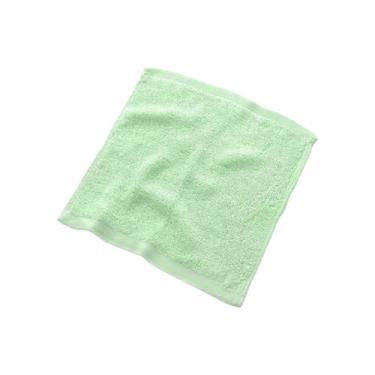 Imagem de Toalha de toalha, 1 pacote para crianças, banheiro, hotel, spa, cozinha, toalhas multiuso e panos de rosto 24 cm x 24 cm (verde)