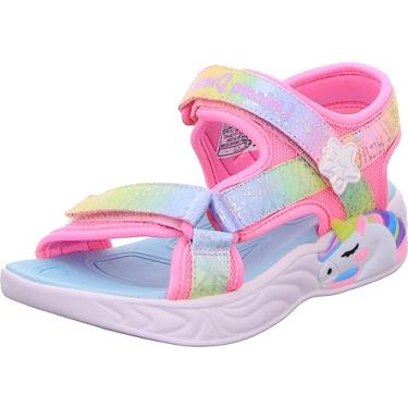 Imagem de Skechers Tênis infantil unissex Unicorn Dreams Sandal-Majes, Rosa/Multi, 16