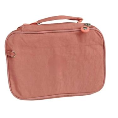 Imagem de Estojos com compartimentos，Estojo Escolar Grande Capacidade Com 72 Furos Alta Capcidade 3 Compartimentos bem grande (611-rosa)