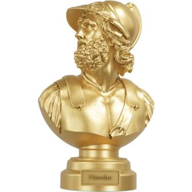 Imagem de Estátua Busto Menelau - Rei Grego (Cor Ouro)