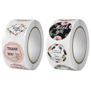 Imagem de Adesivos YOJO Thank You, 1000 peças adesivos de agradecimento de 2,5 cm, adesivos autoadesivos para pequenas empresas, envelopes, envoltórios de presente, festa, casamento, aniversário (cor 5)