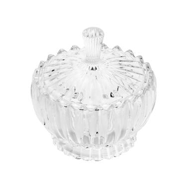 Imagem de Bomboniere Potiche de Cristal Geneva Transparente 18x17cm Wolff