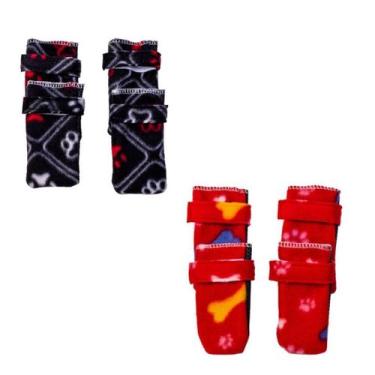 Imagem de Kit 2 Sapatos Para Cachorro - Preto E Vermelho G - Niocapet, Preto, G