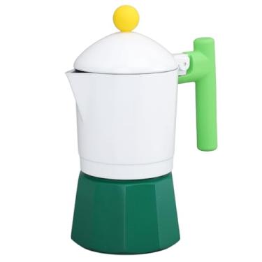 Imagem de Generic Máquina de café Com Fogão Moka, Coador de café Italiano Eficiente e Distribuição Uniforme de Calor para Casa (Verde)