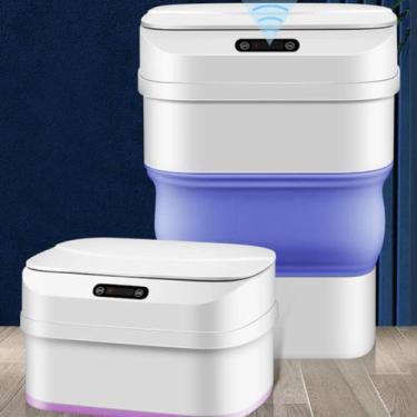 Imagem de Lixeira Inteligente Sensor Automática Moderna Lixo Banheiro - Alwy