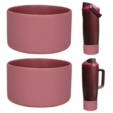 Imagem de HEYSKAY 2 peças de base protetora de silicone para botas Stanley Quencher Adventure 1,134 g e Stanley IceFlow 590 ml copo de 850 g e compatível com garrafas de água Hydro Sport de 350 a 680 g, Yeti e
