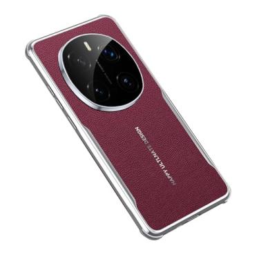 Imagem de LYJSMGZ Capa à prova de choque para Huawei Honor Magic 8 Pro/Magic 8, capa galvanizada com borda macia leve e respirável, anti-impressão digital, vermelha, Majic 8 Pro