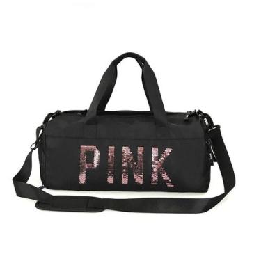 Imagem de Bolsa Feminina Mala Pink Academia Fitness Transversal Casual - Meimi A