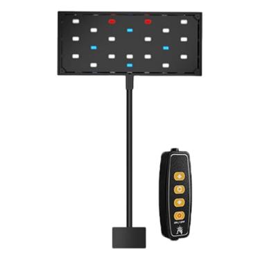 Imagem de Ioensy Luminária LED para aquário com ângulo de iluminação amplo de 120°, ajustável, preta, com porta USB e clipe flexível, Largura 18 Cm