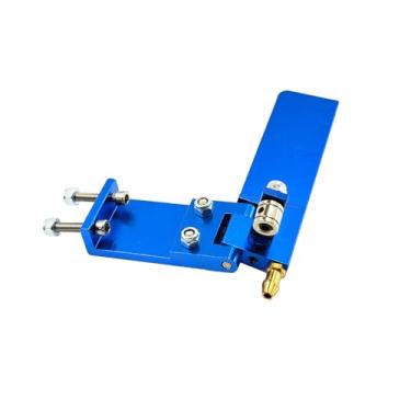 Imagem de URIMPAVIDO 1PC RC Boat Aluminium Alloy Rudder with Water Inlet Pick Up Absorbing Steering for RC Boat Ship Building Part (75mm Blue)