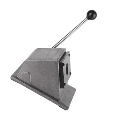 Imagem de Cryfokt Ferramenta Redonda do Perfurador do crachá Cortador, Cortador Gráfico Resistente Perfurador de Aço Inoxidável para Cartões de Couro Pvc, Punho Longo Braço para a Economia Labor (#11)