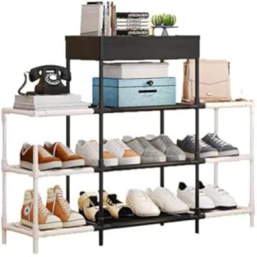 Imagem de Prateleiras organizadoras para casa, madeira, itens, sala, decoracao, espacosa