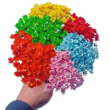 Imagem de Buquê de 300 Flores Secas Sempre Viva Mosquitinho – Mini Florzinhas Naturais para Arranjos e Decoração(Mix 6 Cores)