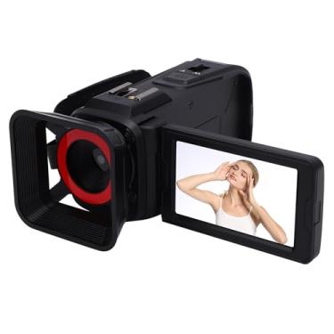 Imagem de ASHATA Filmadora Com Câmera de Vídeo 4K, Câmera Vlogging de 64 MP para YouTube Tela Giratória de 3,0 Polegadas Filmadora Com Zoom Digital 18X Com Interface USB, para Escola de Viagens (Preto)