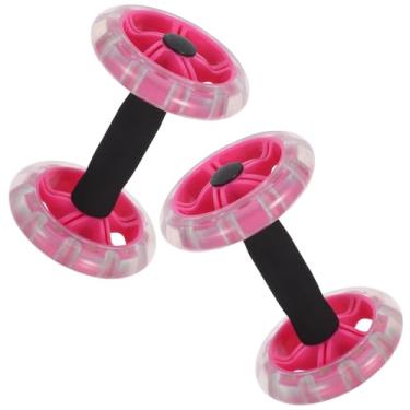 Imagem de jojofuny Conjunto de 2 Rodas Duplas para Exercícios Abdominais, Fortalecimento Do Core E Treinamento de Fitness para Homens E Mulheres - Ideal para Uso Doméstico.
