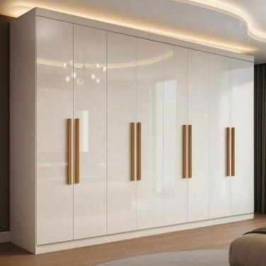 Imagem de Guarda-Roupa Casal German 8 Portas 4 Gavetas Branco - Maxel