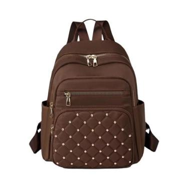 Imagem de Mochila Grande De Nylon Feminina, Bolsa De Moda Para Viagem E Escola, 