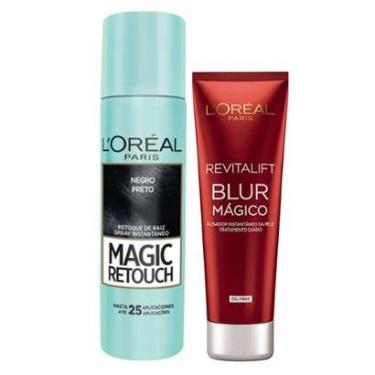 Imagem de Kit Corretivo Preto + Aperfeiçoador L'Oréal Paris Magic Blur-Unissex
