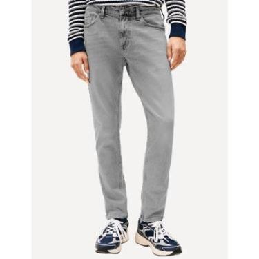 Imagem de Calça Tommy Jeans Masculina Slim Austim Stone Cinza Escuro-Masculino