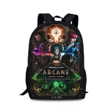 Imagem de Mochila escolar Arcanes Jinxs para crianças em tecido Oxford