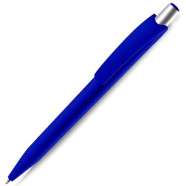 Imagem de Caneta Esferográfica Retrátil Executiva, Azul, Metal e Plástico, Escrita 0.7mm, Acabamento Fosco, Grip Metálico, Design Cilíndrico, para Escrita Geral (azul)