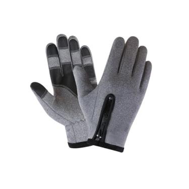 Imagem de Luvas de ciclismo masculinas para inverno e clima frio, à prova de vento, para homens, à prova d'água, tela sensível ao toque, antiderrapante, quente, forro para ciclismo, caminhada, esportes, dirigir