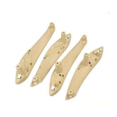 Imagem de Maçaneta interna da porta, substituição da guarnição do painel, compatível com bmw 3 4 séries m3 m4 f30 f80 f31 f32 f33 f34 f35 f36 f82(F30-Beige Interior)